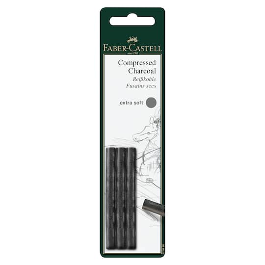 10 Packs: 3 ct. (30 total) Faber-Castell® Extra Soft Compressed Charcoal Sticks